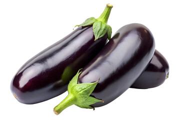 eggplants isolated on transparent background png