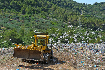 Garbage dump, Hvar island, Croatia, Southeast Europe