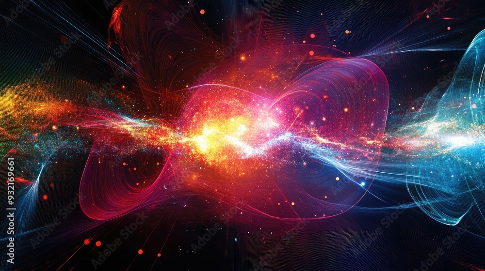 Poster abstract background representing technological concepts and innovations