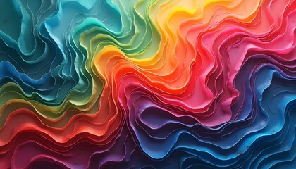 Fototapeta premium a dynamic and energetic abstract background with vibrant colors and overlapping layers. The design features dynamic lines that create a sense of motion and depth, embodying a modern and lively style.