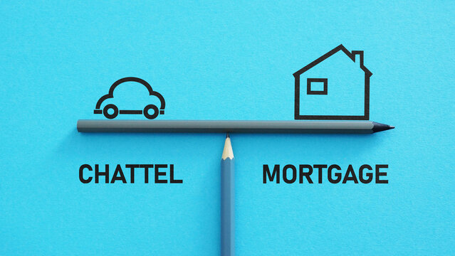 Chattel mortgage is shown using the text
