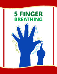 five finger breathing process