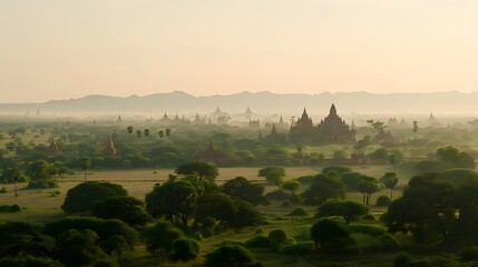 Fototapeta premium View of ancient temples