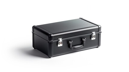 Obraz premium Leather suitcase on a white background, isolated