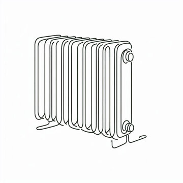 recommend clip art:  black silhouette radiator flat 