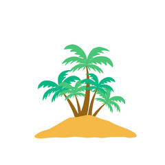 Tropical Island Illustration