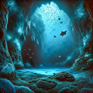 scene with fishes