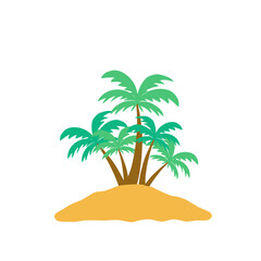 Tropical Island Illustration