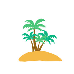 Tropical Island Illustration