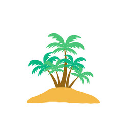 Tropical Island Illustration