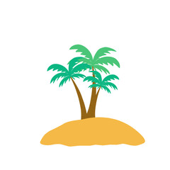 Tropical Island Illustration