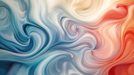 Abstract design with swirling liquid patterns and gradients, representing the fluid nature of infinite echoes and boundless motion.