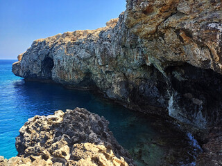 sea and rocks in cyprus