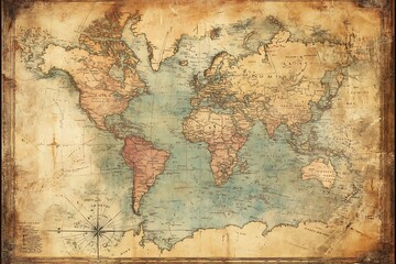 old map of the world