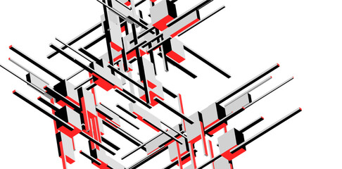 abstract architecture design vector illustration