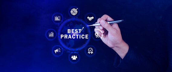 Best Practice concept, Business, Technology, Internet and network concept, Best practice, Manager,...