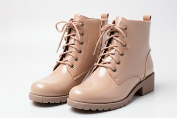 Best design white high boots stylish picture