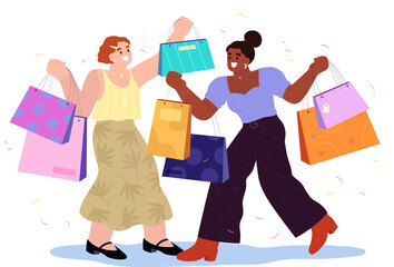 Hand drawn store shopping 