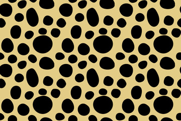 Small dash pattern. Seamless minimal dash pattern, small elements on yellow background.