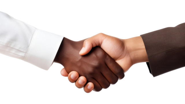 PNG Hand handshake white background agreement.