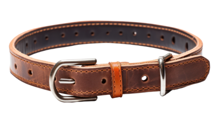 PNG Buckle strap belt white background.