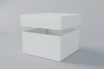 Packaging Box Mockup clean design white background