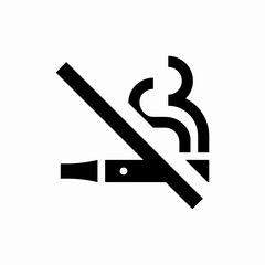 vape smoke prohibited ban icon