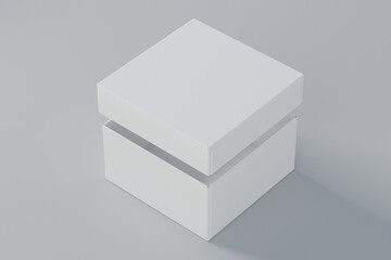 Packaging Box Mockup clean design white background