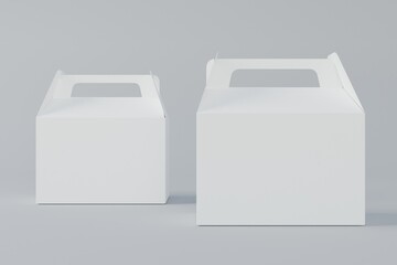 Packaging Box Mockup clean design white background