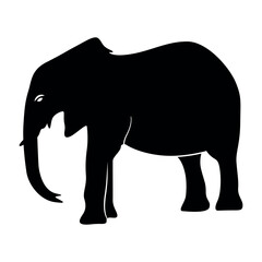 Set of Elephant Silhouettes. Silhouette of elephant. Elephant silhouette. Animal Elephant Silhouettes vector illustration