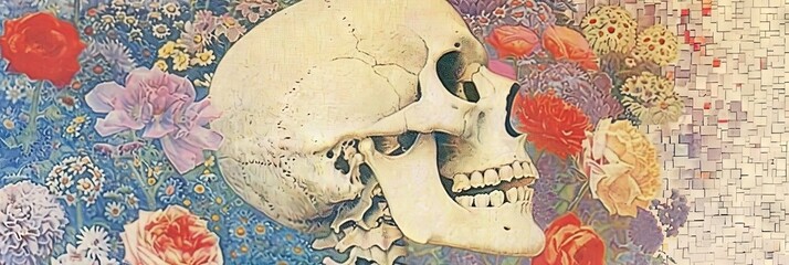 Calavera sugar skull for day of the dead