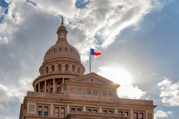 The Texas State Capitol Building at sunset in Austin, Texas, USA. © lucky-photo