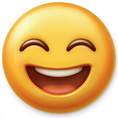 Fototapeta premium emoji smiling and grinning face , 3D emoji smile