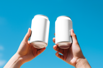 Soda can png transparent mockup