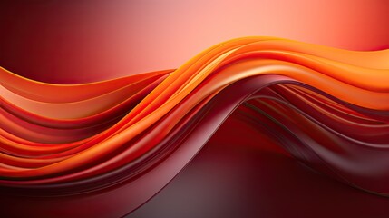 A dynamic composition of swirling ribbons in fiery red and orange tones, symbolizing passion and excitement. 
