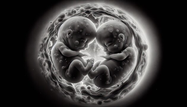 Twin Fetus in the Womb.