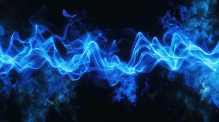 Fototapeta premium Abstract Blue Smoke