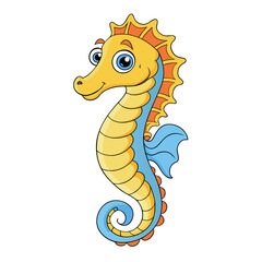 Sea Horse Vector Illustration - Elegant SVG, Cricut Files, Clipart, and T-Shirt Graphics for Ocean-Themed Designs