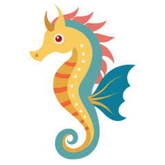 Sea Horse Vector Illustration - Elegant SVG, Cricut Files, Clipart, and T-Shirt Graphics for Ocean-Themed Designs