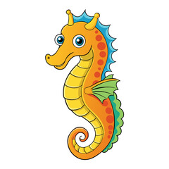 Sea Horse Vector Illustration - Elegant SVG, Cricut Files, Clipart, and T-Shirt Graphics for Ocean-Themed Designs