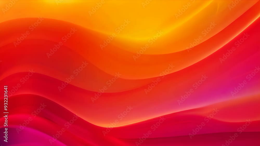Aufkleber abstract orange and yellow background with wavy lines. vector illustration, abstract folded paper ef