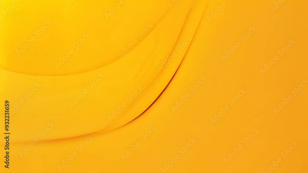 Aufkleber abstract yellow background with smooth wavy lines. vector illustration, abstract folded paper effect