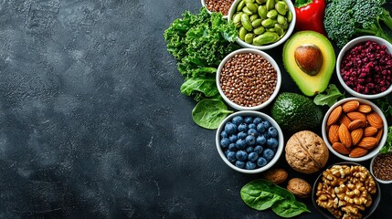  Bowls of Various Fruits & Veggies