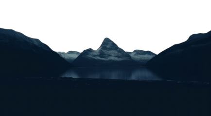 PNG Aesthetic night mountain scenery photo landscape outdoors nature.