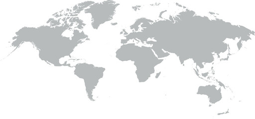gray world map