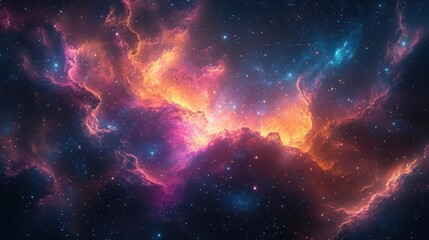 Fototapeta premium mindbending space scene with swirling galaxies vibrant nebulae and distant planets cosmic dust and starlight create a kaleidoscope of colors in the vast universe