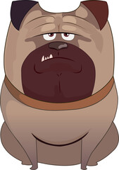 Vector illustration in trendy dogs and pets, funny and cartoon characters, friendly and badge for advertising,