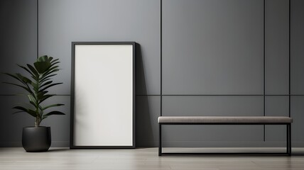 The simplicity of a present signboard against a muted grey background is elevated by the subtle shadow that adds a touch of dimension and sophistication to the image.