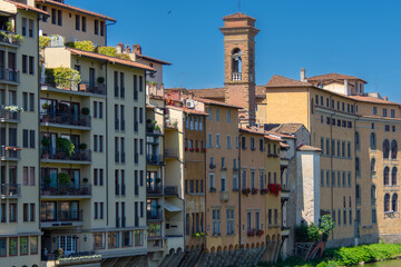 Naklejka premium View of the architecture of the beautiful city of Florence in Italy