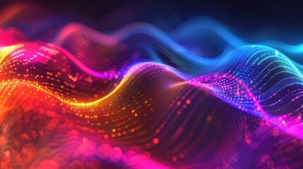 Fototapeta premium Abstract Digital Wave